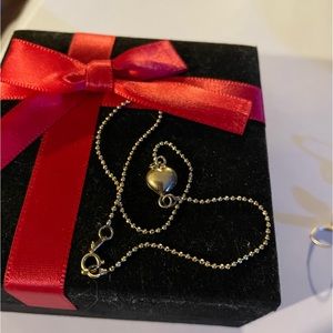 14 k yellow gold heart ankle bracelet ⭐️💫